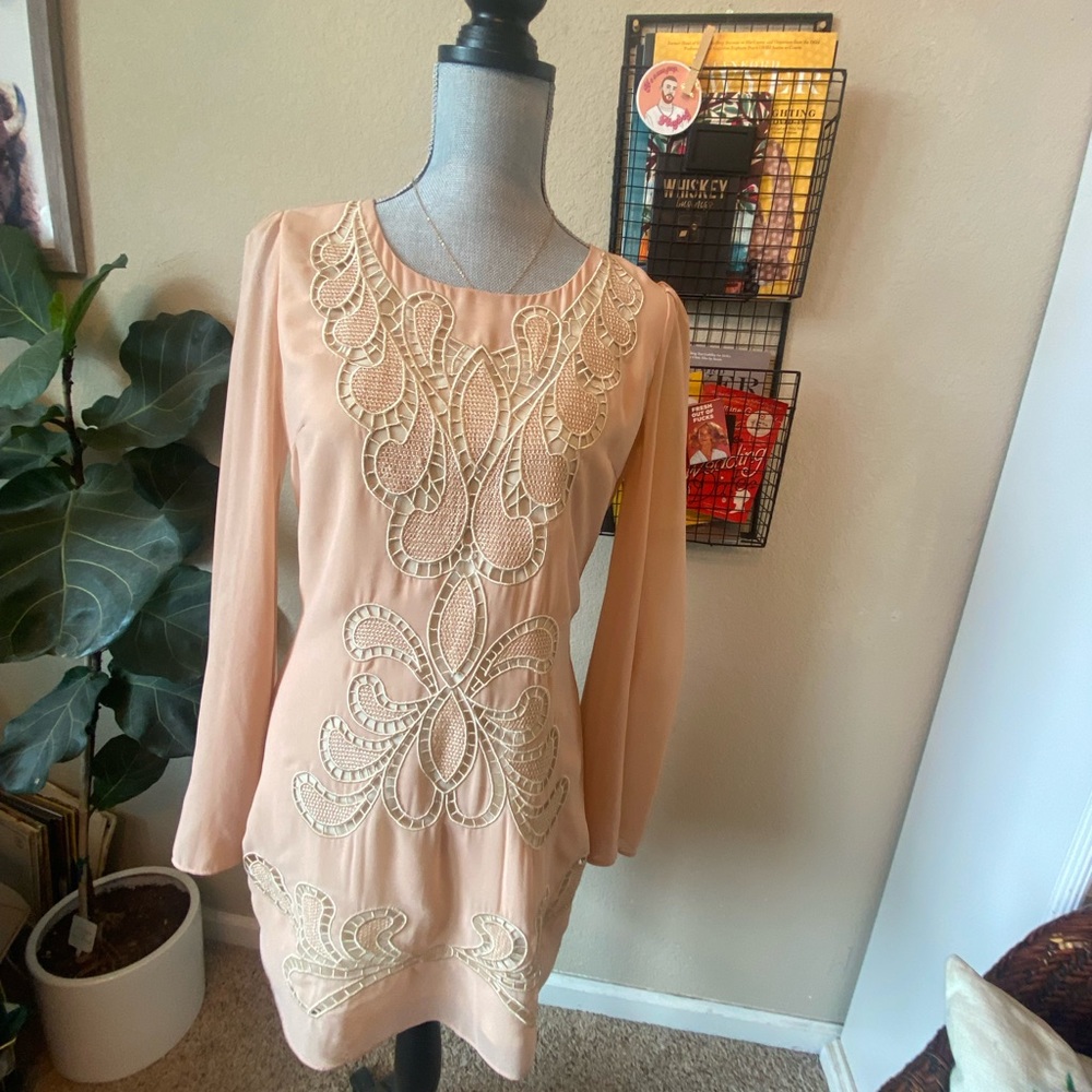 ark& co bell sleeve mini dress